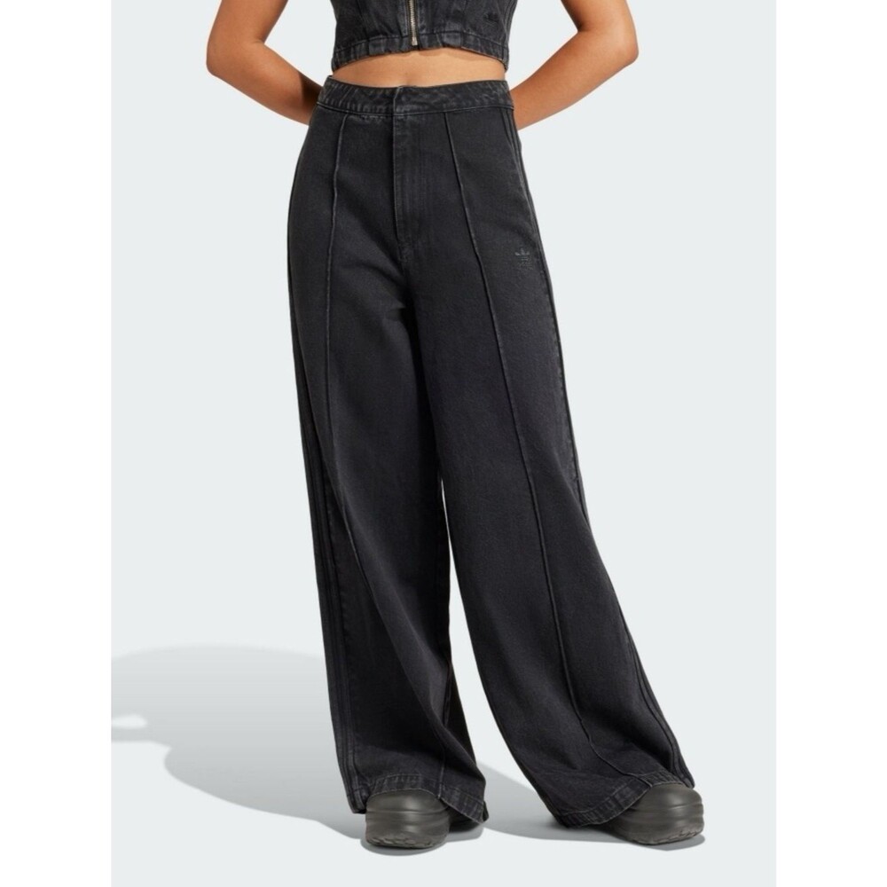 Adidas Fashion Montreal Denim Jeans - Wide Leg Size 35” Women's